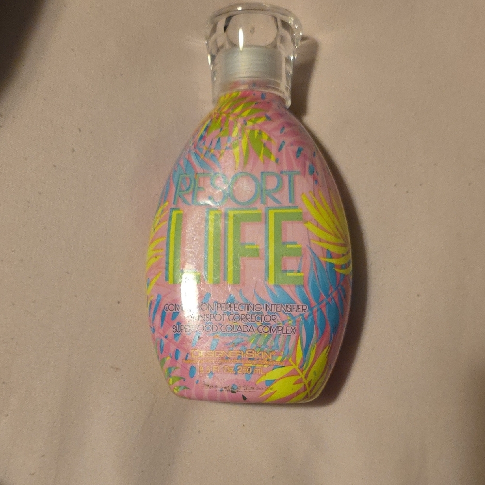Pink and Blue Suncare Lotion
